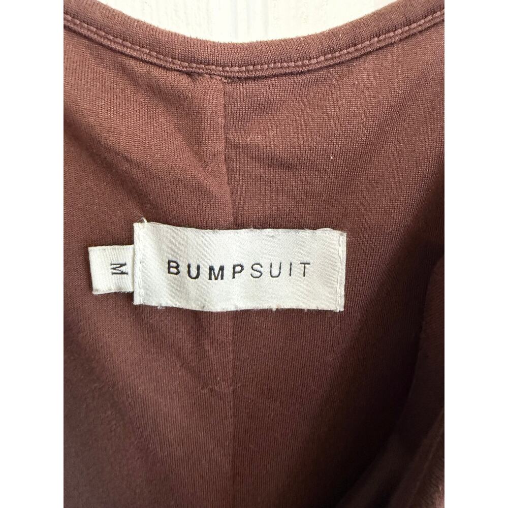 BUMPSUIT The Kate Maternity Jumpsuit Bodysuit in Chocolate Brown Size M - Picture 4 of 5